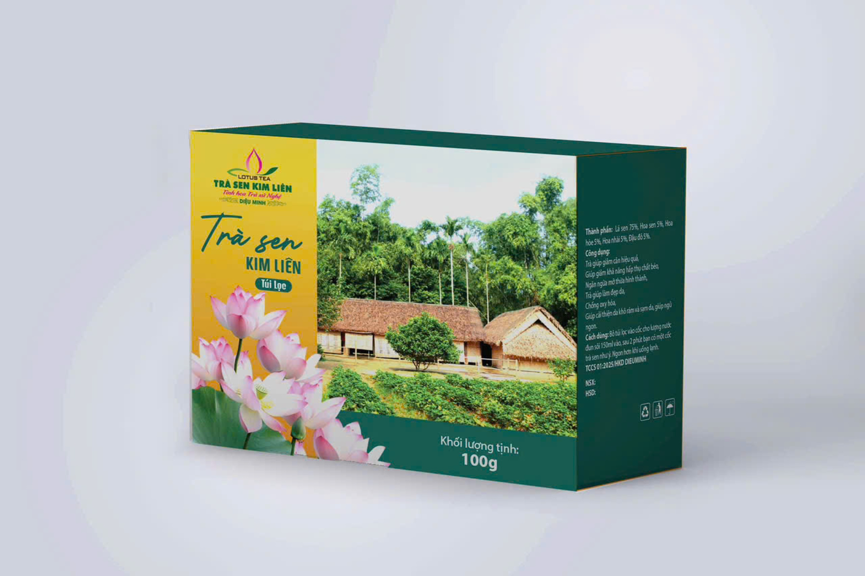 Trà Sen Kim Liên 100G(35 túi lọc)