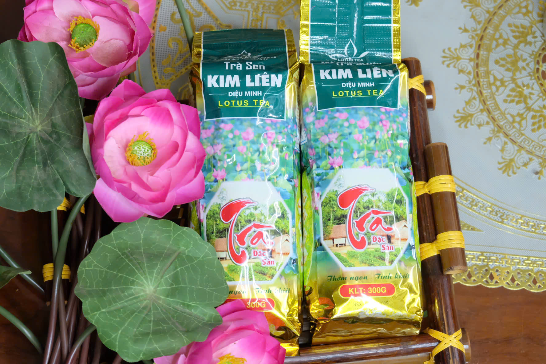 Trà Sen Kim Liên dạng túi bóng dài giữ nhiệt tốt (300g)